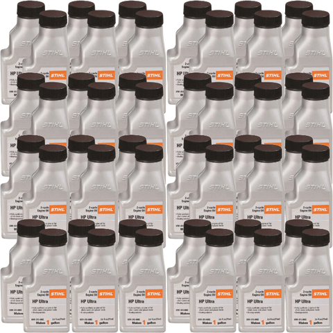 Stihl HP Ultra 2-Cycle Engine Oil 1 Gallon Mix Case/48 Bottles BULK STIHL HP Ultra oil 2.6 oz