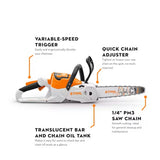 STIHL MSA 60.0 C-B KIT CORDLES CHAIN SAW 1/4" P W/ BATT