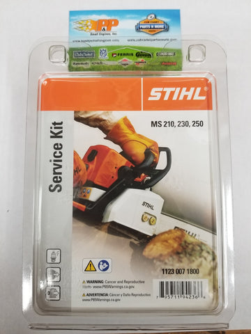 STIHL 1123 007 1800 CHAINSAW SERVICE KIT FOR MS 210, MS 230, MS 250