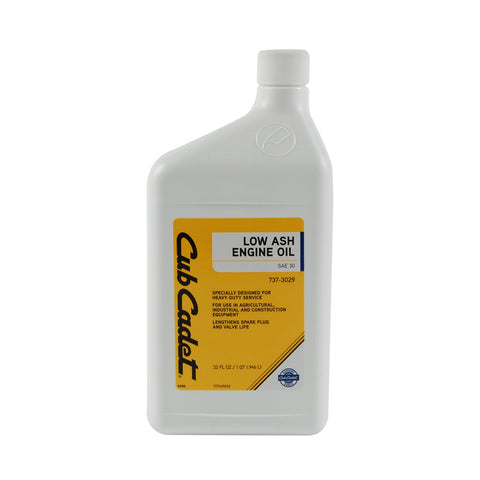 Cub Cadet Oil-Low Ash-Sae 30 - 737-3029