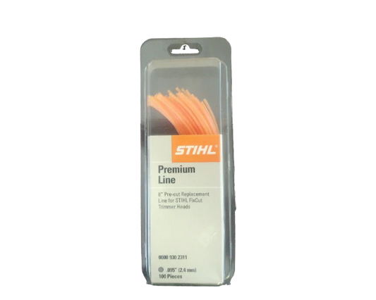 STIHL 0000 930 2311 - PRE-CUT TRIMMER LINE .095" ROUND-100 PCS