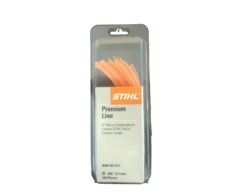 STIHL 0000 930 2311 - PRE-CUT TRIMMER LINE .095" ROUND-100 PCS