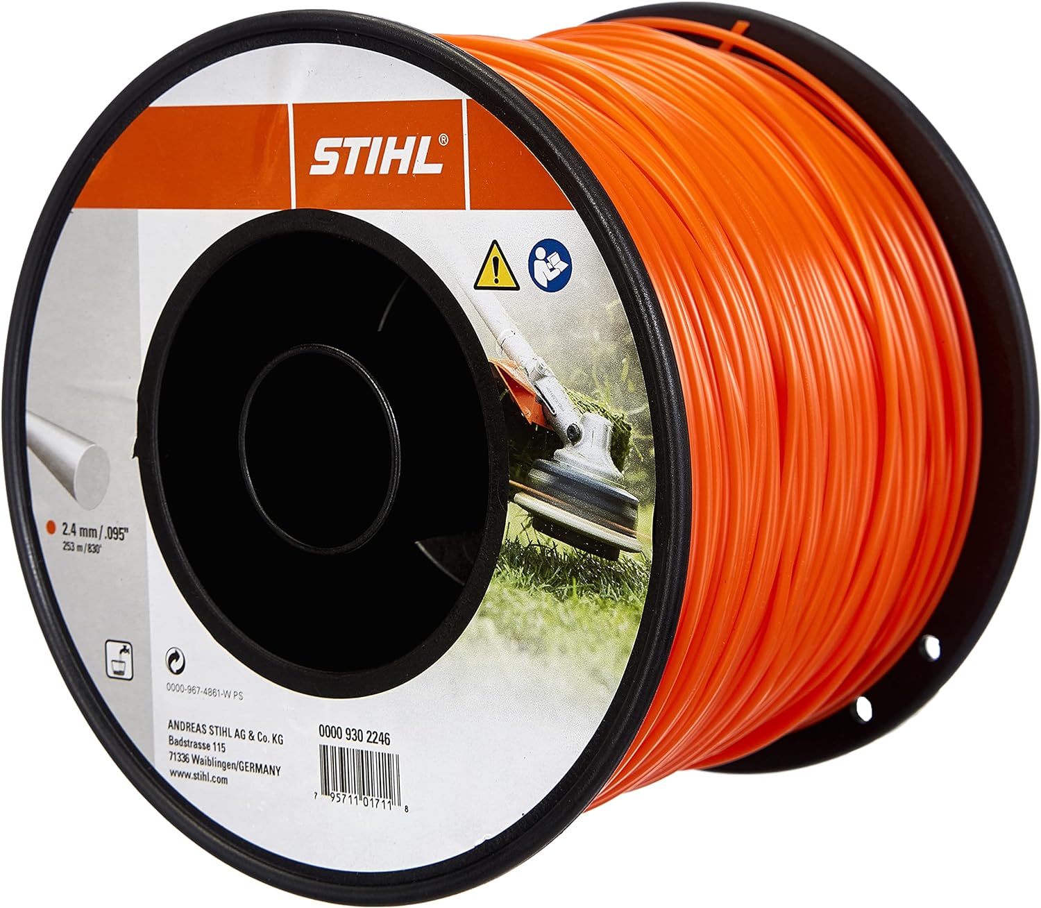 STIHL 0000 930 2246 - TRIMMER LINE PREMIUM .095 3LB SPOOL | P & P