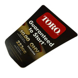 Toro 133-8113 DECAL-SHROUD