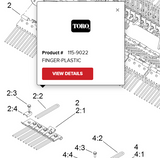 Toro 115-9022 FINGER-PLASTIC
