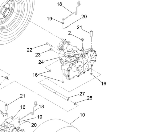 Toro 130-2850 RH TRANSAXLE ASM
