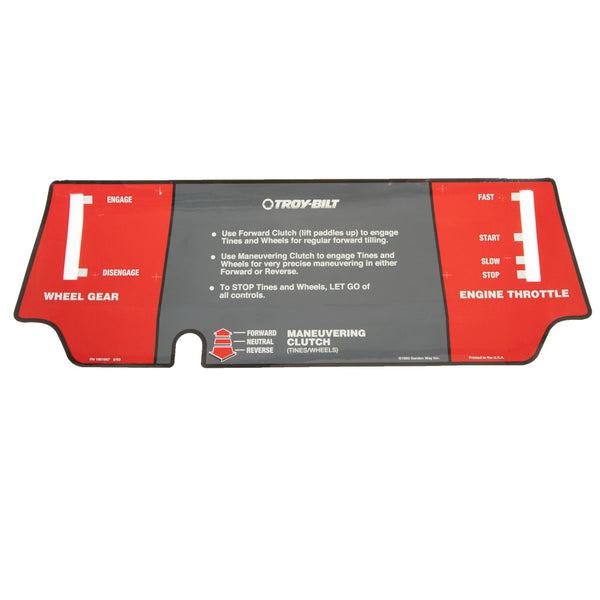 Cub Cadet Decal-Control Pane - 1901867