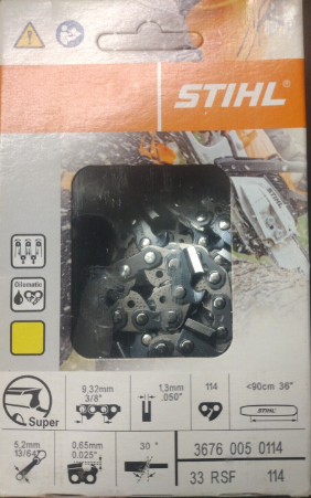 Stihl 33RSF 114 3676 005 0114 Skip tooth chain 36"