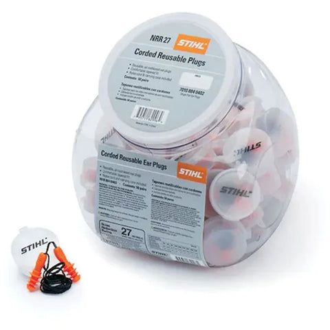 STIHL 7010 884 0403 Stihl Ear Plugs Corded (NRR 27 dB) - Pack of 50