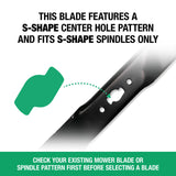 Cub Cadet 490-110-F193 50" High-Lift Blade Set | S-Pattern Blades