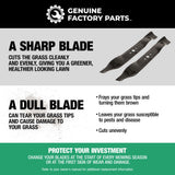Cub Cadet 490-110-F194 54" High-Lift Blade Set | S-Pattern Blades