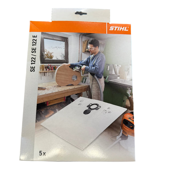 STIHL 4901 500 9007 - FILTER BAG SE 122 (BOX OF 5 BAGS)