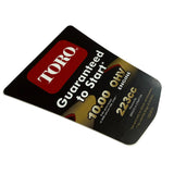 Toro 133-8113 DECAL-SHROUD
