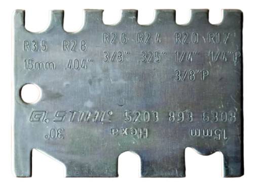 STIHL 5203 893 6308 Stone Shaping Guide