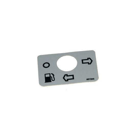 Hustler - 601246 - DECAL FUEL VALVE