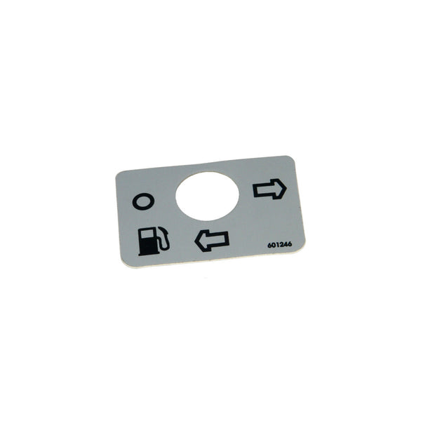 Hustler - 601246 - DECAL FUEL VALVE