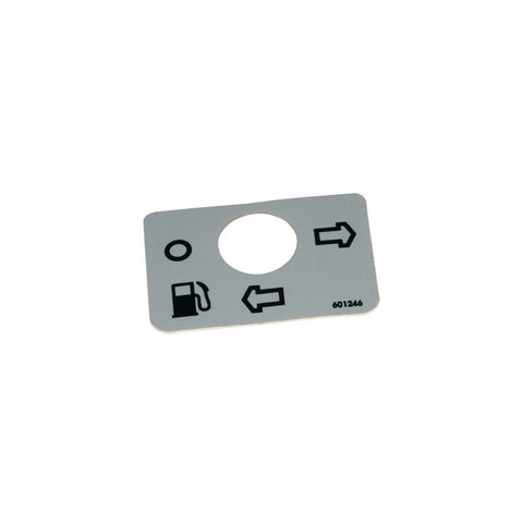 Hustler - 601246 - DECAL FUEL VALVE