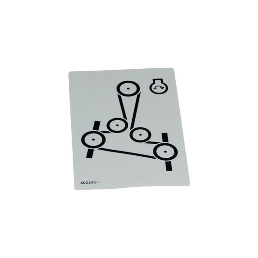 Hustler - 602243 - DECAL BELT ROUTING