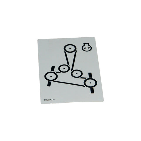 Hustler - 602243 - DECAL BELT ROUTING