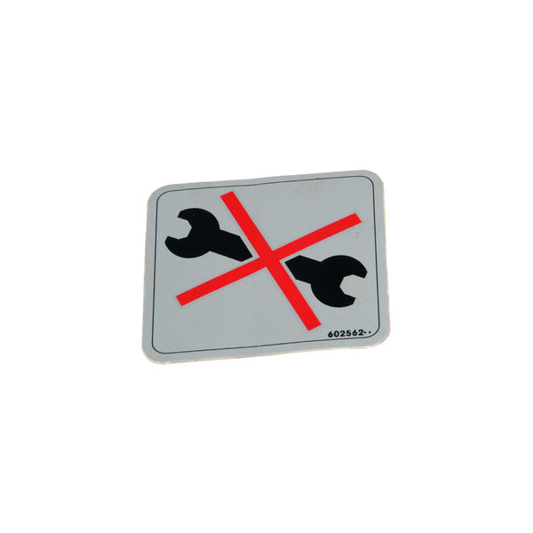 Hustler - 602562 - DECAL NO SERVICE