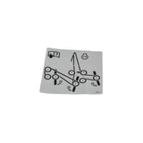 Hustler - 602711 - DECAL BELT ROUT H