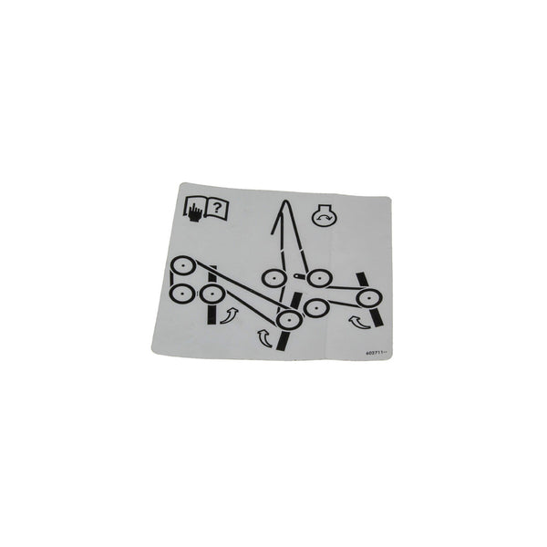 Hustler - 602711 - DECAL BELT ROUT H