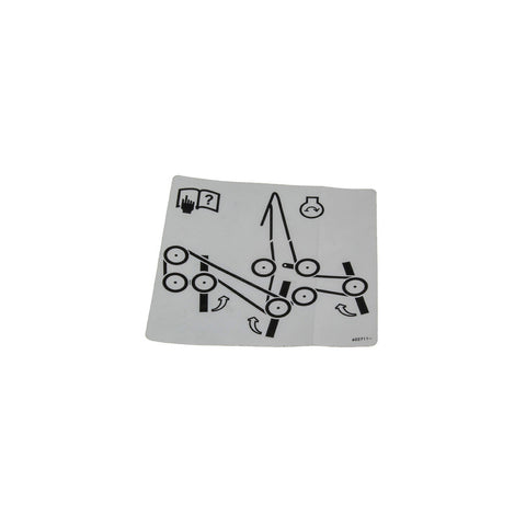 Hustler - 602711 - DECAL BELT ROUT H