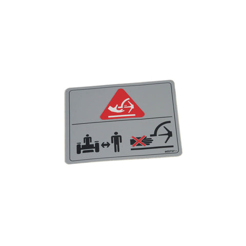 Hustler - 602757 - DECAL BLOWER DANG