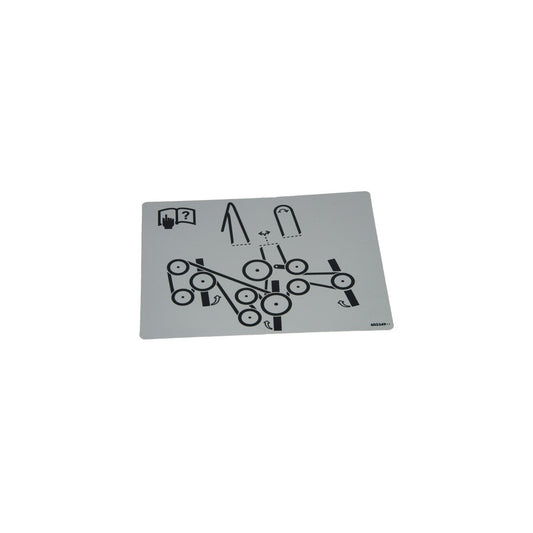 Hustler - 603349 - DECAL 2 BELT ROUT