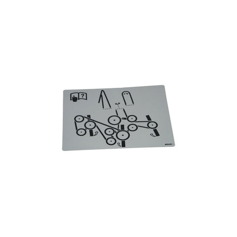 Hustler - 603349 - DECAL 2 BELT ROUT