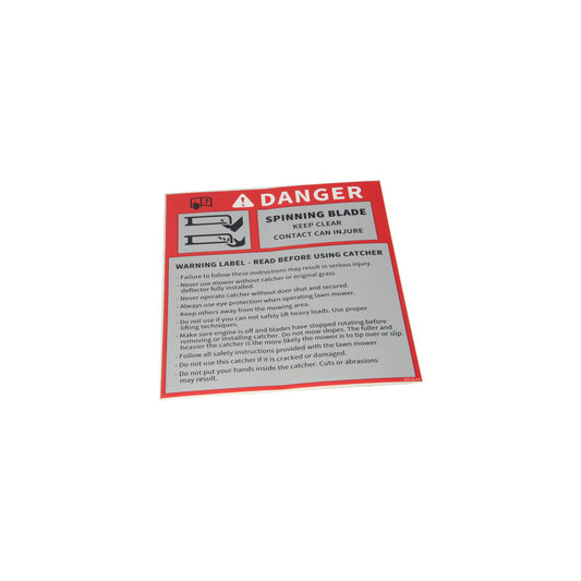 Hustler - 606181 - DECAL WARNING