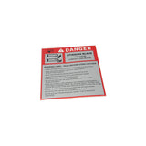 Hustler - 606181 - DECAL WARNING