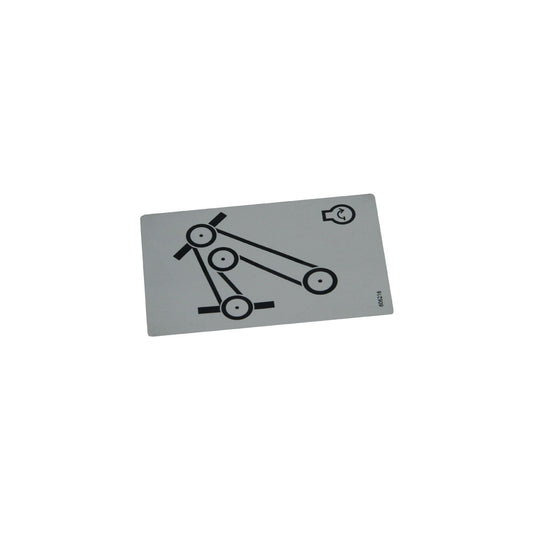 Hustler - 606216 - DECAL BELT ROUTIN