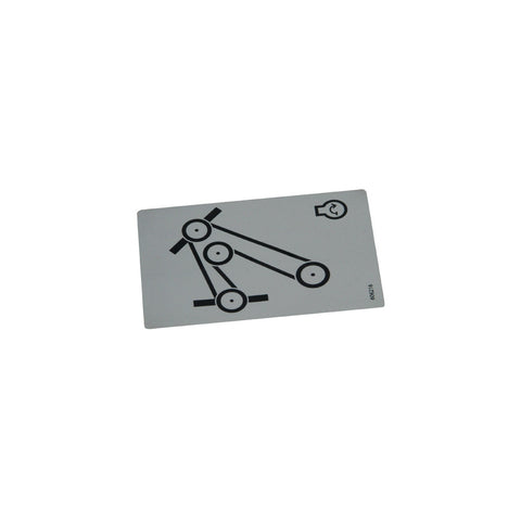 Hustler - 606216 - DECAL BELT ROUTIN
