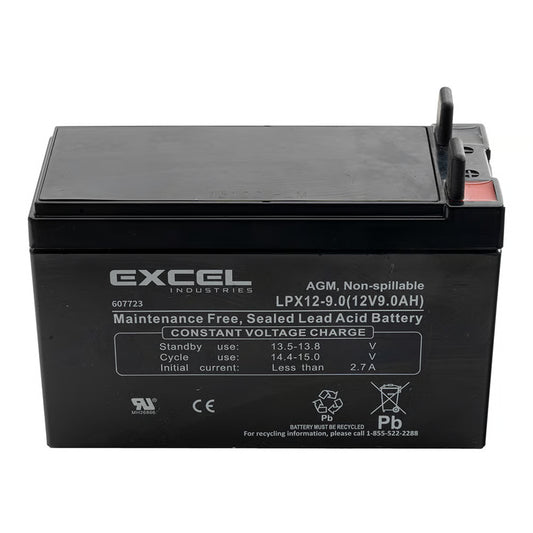 Hustler - 607723 - BATTERY AGM 12V 9