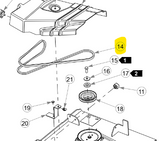 Hustler - 607963 - BELT HA SECTION