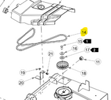 Hustler - 608218 - BELT HA SECTION