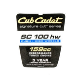 Cub Cadet Label-Shroud Sc 100 - 777D20522