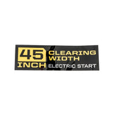 Cub Cadet Label-Auger Hsg  45" - 777D21128