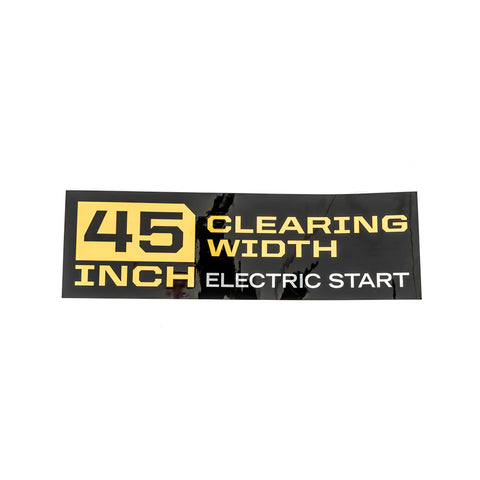 Cub Cadet Label-Auger Hsg  45" - 777D21128