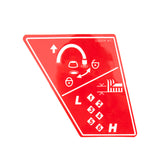 Cub Cadet Label-Mower Caster - 777I25354