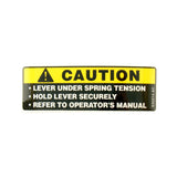 Cub Cadet Label Caution Spring - 777S30014