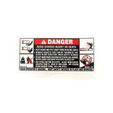 Cub Cadet Label Rider Dngr Str - 777S30015