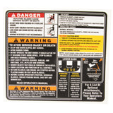 Cub Cadet Label-Floorbrd Safet - 777S33233