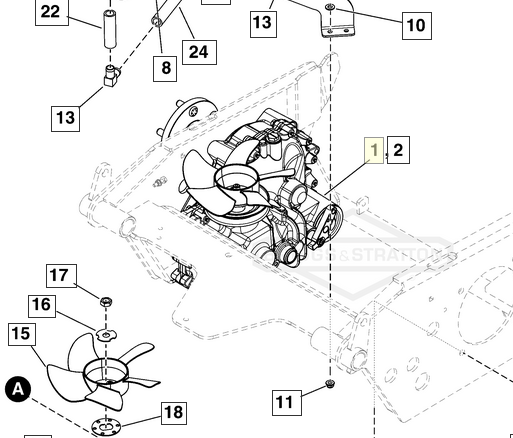 Ferris 84013528 Hydraulic Transaxle | OEM Right-Side