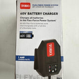 Toro 88610 60V MAX* Flex-Force 1 Amp Lithium-Ion Battery Charger