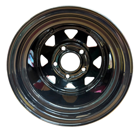 Hustler 606822 Rear Drive Wheel 12x8.50 5x4.5 Black | OEM