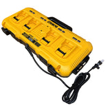 DEWALT DCB609-4C FLEXVOLT Battery & Charger Kit – (4) 9Ah Batteries + DCB104 4-Port Charger