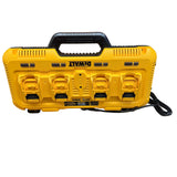 DEWALT DCB609-4C FLEXVOLT Battery & Charger Kit – (4) 9Ah Batteries + DCB104 4-Port Charger