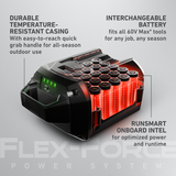 Toro 66910 60V MAX Flex-Force 10.0Ah Lithium-Ion Battery – 540Wh